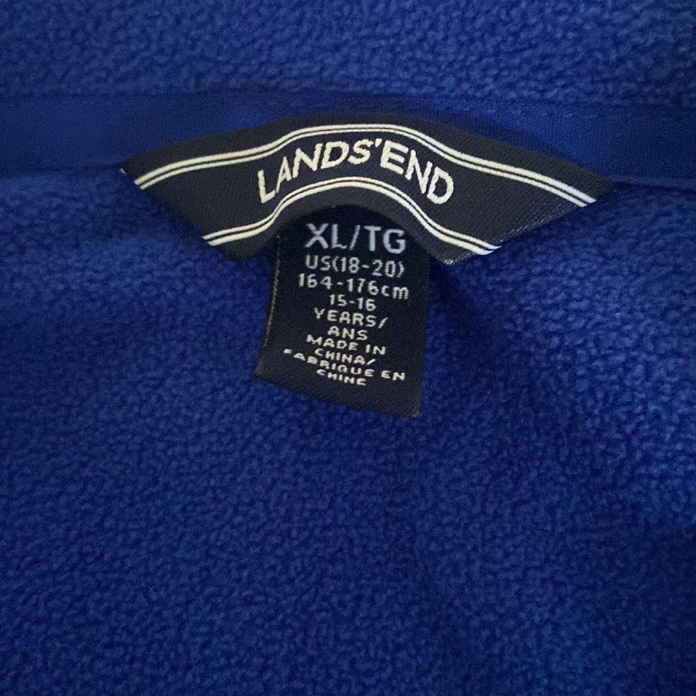 Lands End Fleece Windbreaker